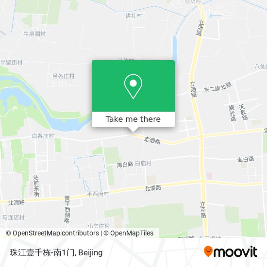 珠江壹千栋-南1门 map