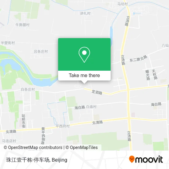 珠江壹千栋-停车场 map