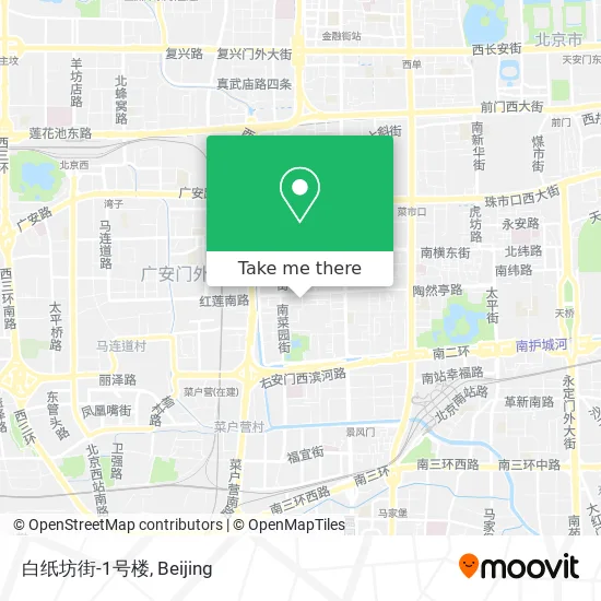 白纸坊街-1号楼 map