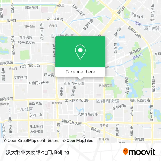 澳大利亚大使馆-北门 map