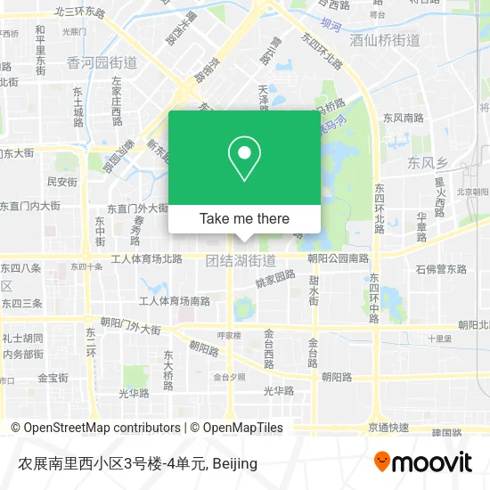 农展南里西小区3号楼-4单元 map