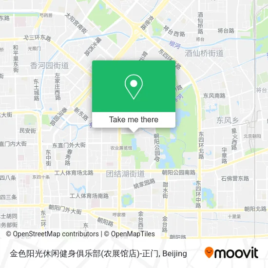 金色阳光休闲健身俱乐部(农展馆店)-正门 map