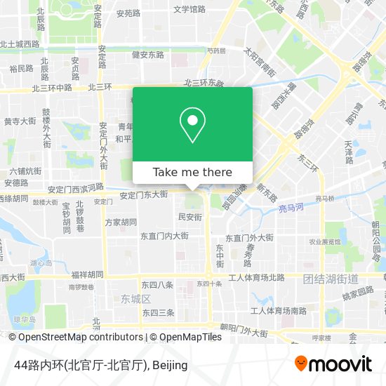44路内环(北官厅-北官厅) map
