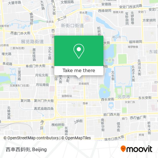 西单西斜街 map
