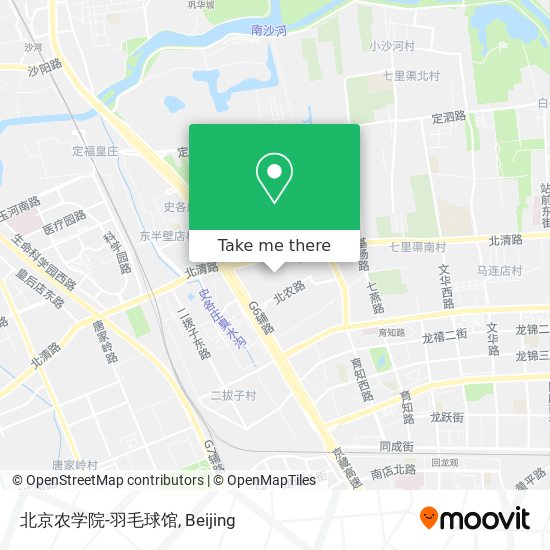 北京农学院-羽毛球馆 map