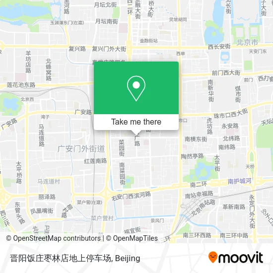 晋阳饭庄枣林店地上停车场 map