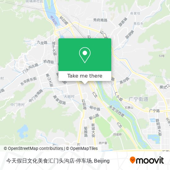 今天假日文化美食汇门头沟店-停车场 map