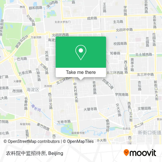 农科院中监招待所 map