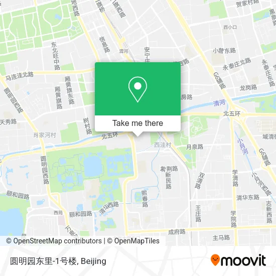 圆明园东里-1号楼 map