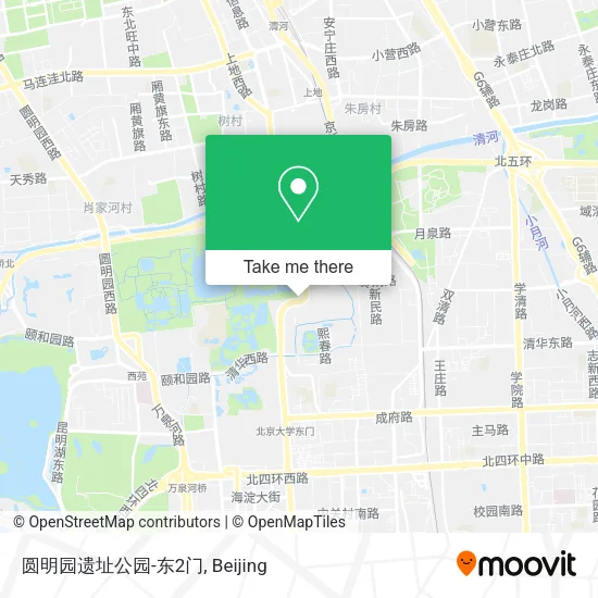 圆明园遗址公园-东2门 map