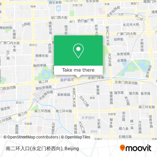 南二环入口(永定门桥西向) map