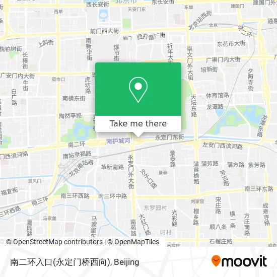 南二环入口(永定门桥西向) map