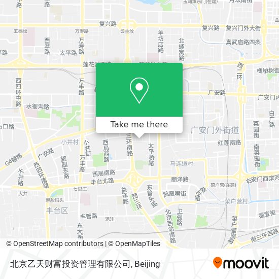 北京乙天财富投资管理有限公司 map