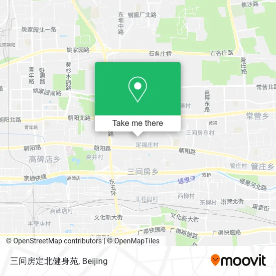 三间房定北健身苑 map