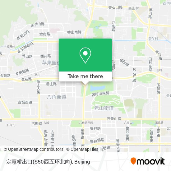 定慧桥出口(S50西五环北向) map