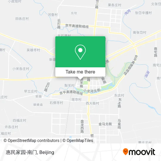 惠民家园-南门 map