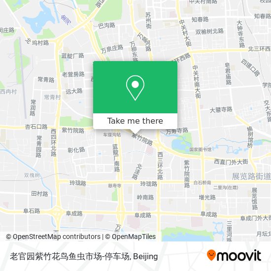老官园紫竹花鸟鱼虫市场-停车场 map