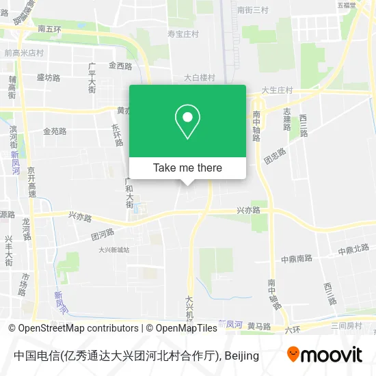 中国电信(亿秀通达大兴团河北村合作厅) map