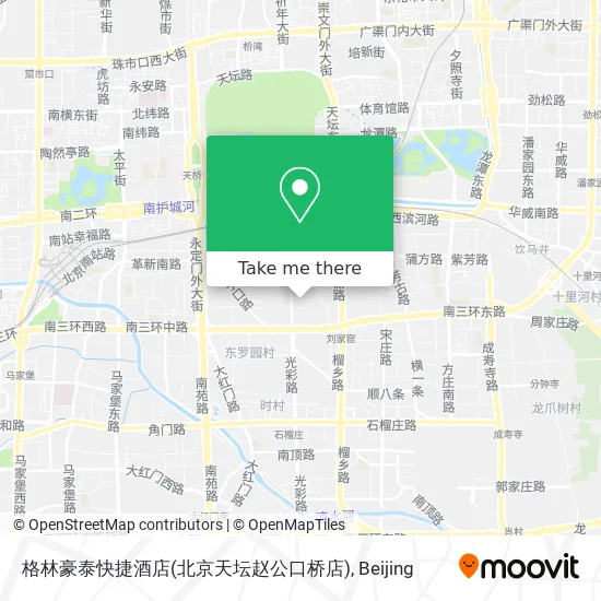 格林豪泰快捷酒店(北京天坛赵公口桥店) map