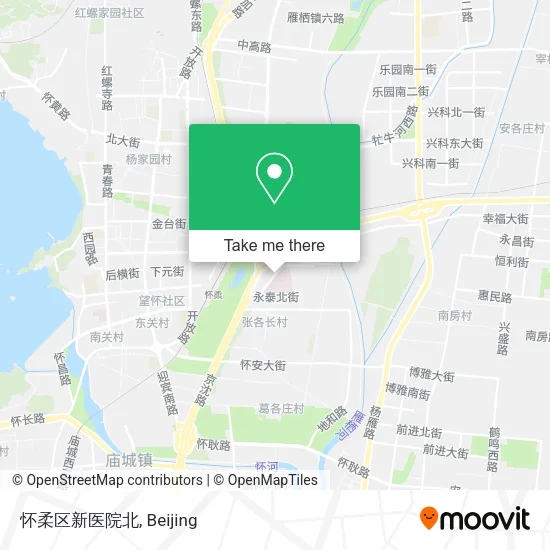 怀柔区新医院北 map
