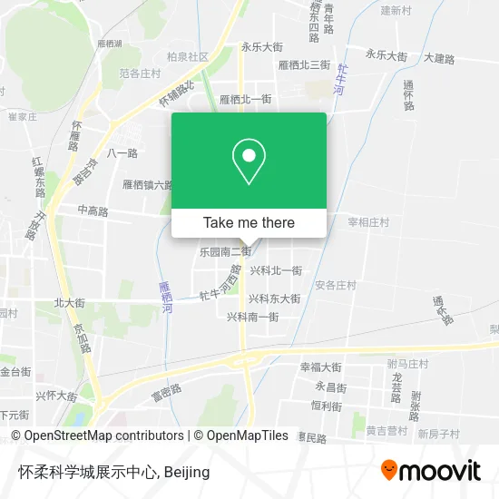 怀柔科学城展示中心 map