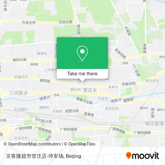 京客隆超市管庄店-停车场 map