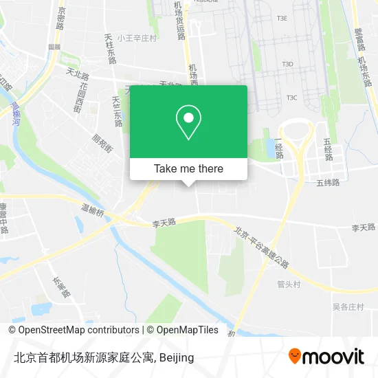 北京首都机场新源家庭公寓 map