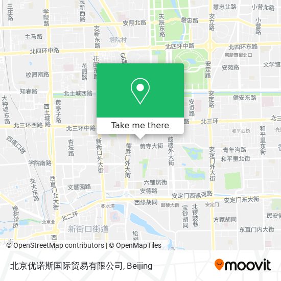 北京优诺斯国际贸易有限公司 map