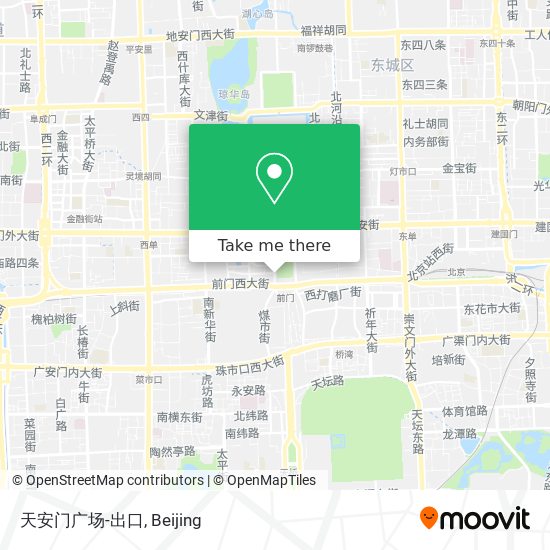 天安门广场-出口 map