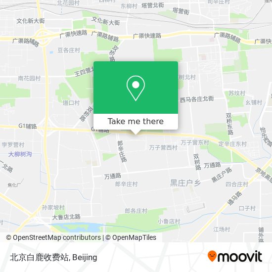 北京白鹿收费站 map
