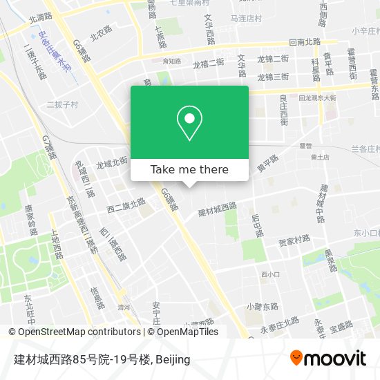 建材城西路85号院-19号楼 map