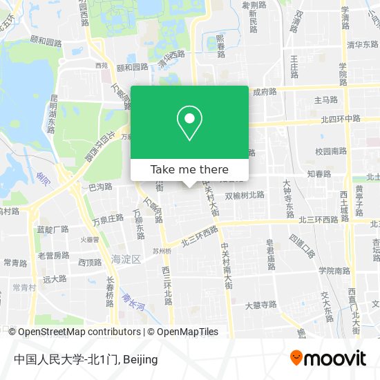 中国人民大学-北1门 map