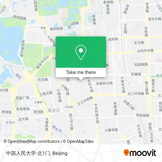 中国人民大学-北1门 map