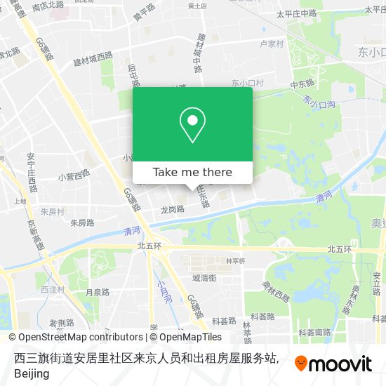 西三旗街道安居里社区来京人员和出租房屋服务站 map