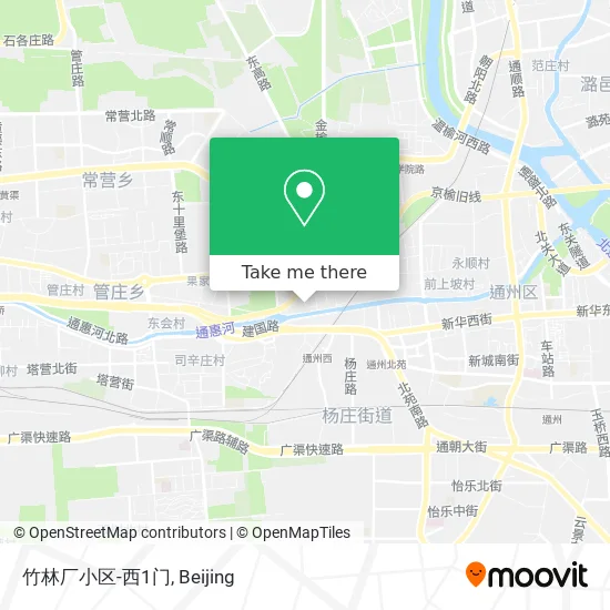 竹林厂小区-西1门 map