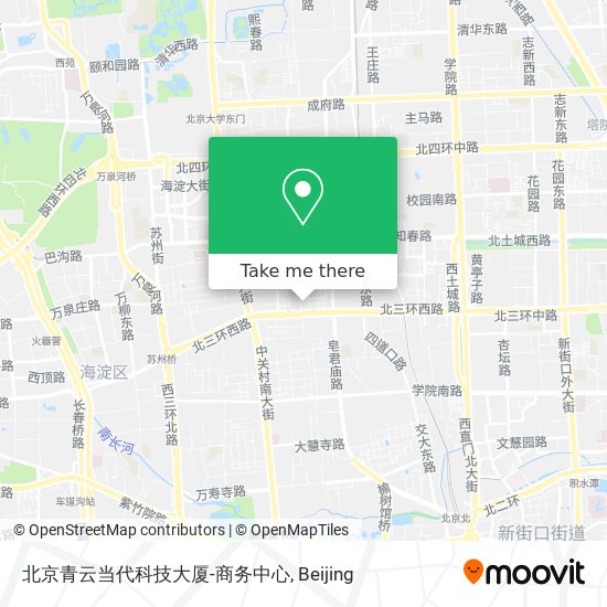 北京青云当代科技大厦-商务中心 map