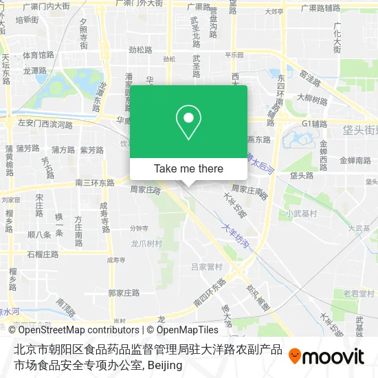 北京市朝阳区食品药品监督管理局驻大洋路农副产品市场食品安全专项办公室 map