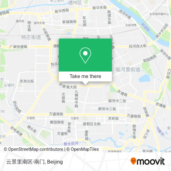 云景里南区-南门 map