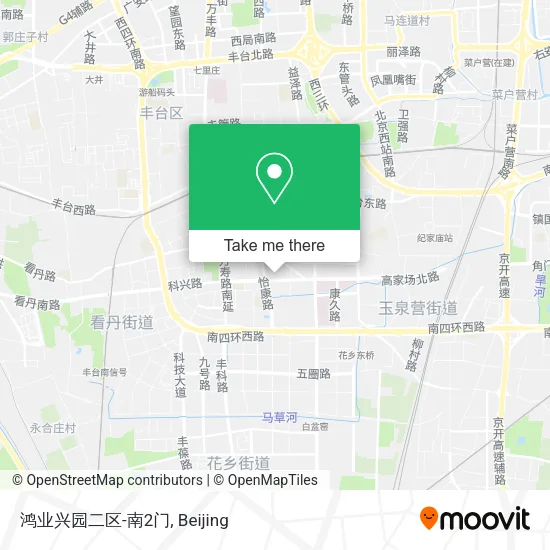 鸿业兴园二区-南2门 map