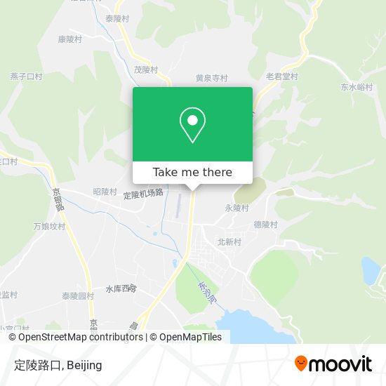 定陵路口 map