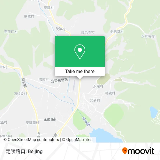 定陵路口 map