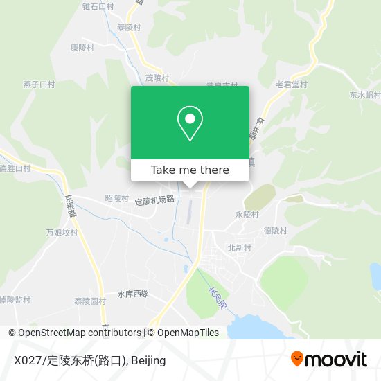 X027/定陵东桥(路口) map