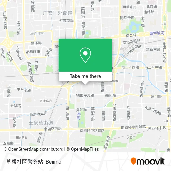草桥社区警务站 map