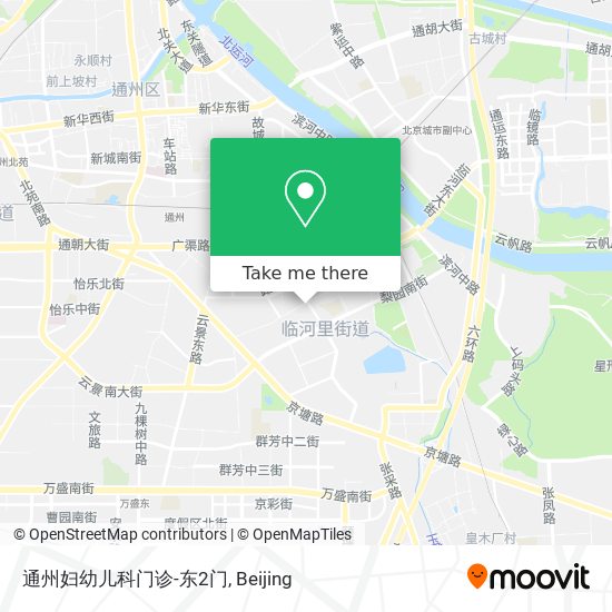 通州妇幼儿科门诊-东2门 map