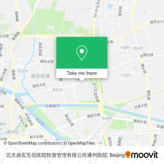 北京鼎实互信医院投资管理有限公司通州医院 map