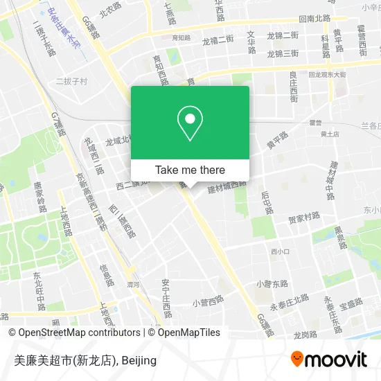 美廉美超市(新龙店) map