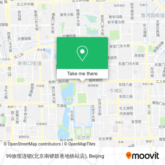 99旅馆连锁(北京南锣鼓巷地铁站店) map
