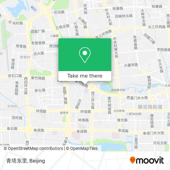 青塔东里 map