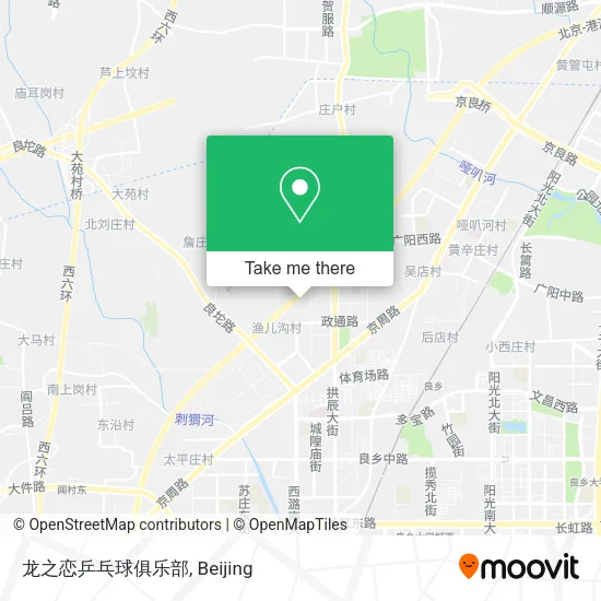 龙之恋乒乓球俱乐部 map
