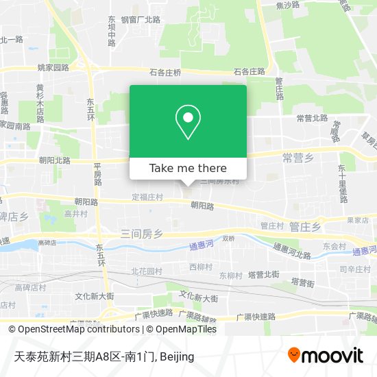 天泰苑新村三期A8区-南1门 map